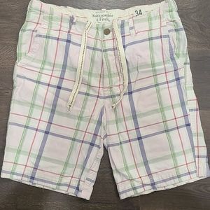 Men's size 34 Abercrombie & Fitch Plaid Shorts